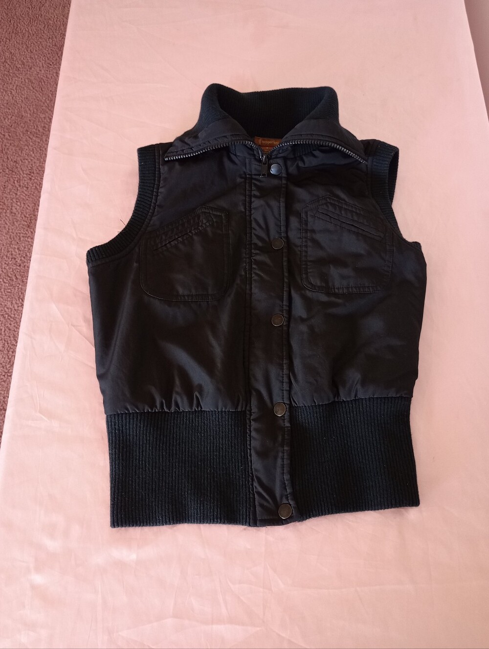 Copper Key Black Vest Size Small Black